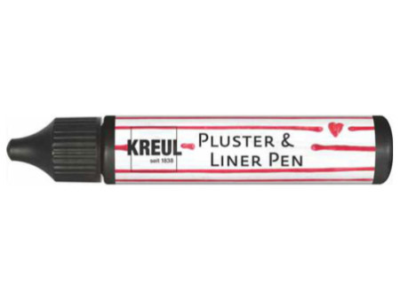 KREUL Pluster & Liner Pen, 29 ml, noir