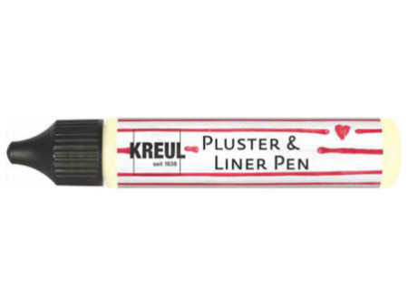 KREUL Pluster & Liner Pen, 29 ml, jaune phosphorescent