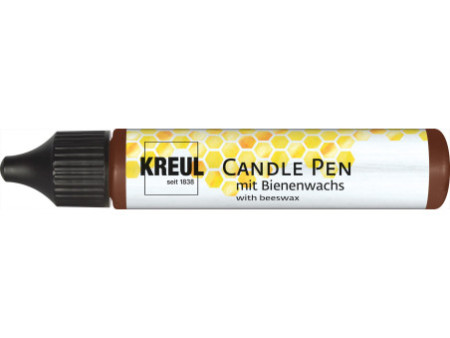 KREUL Marqueur pour bougies, 29 ml, marron