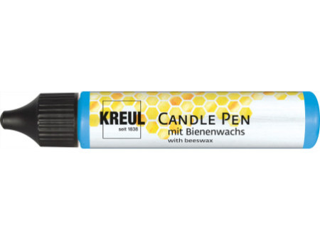KREUL Marqueur pour bougies, 29 ml, bleu métallisé