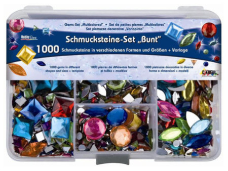 KREUL Set de pierres décoratives 'Multicolore'