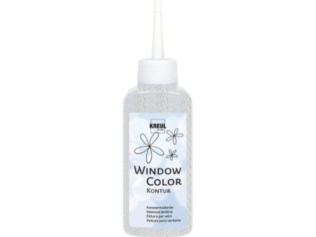 KREUL Window Color Peinture de contours, incolore, 80 ml