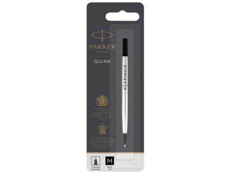 PARKER Recharge pour rollerball QUINK, 0,7 mm, blister, noir