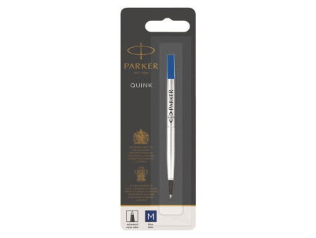 PARKER Recharge pour rollerball QUINK, 0,7 mm, blister, bleu