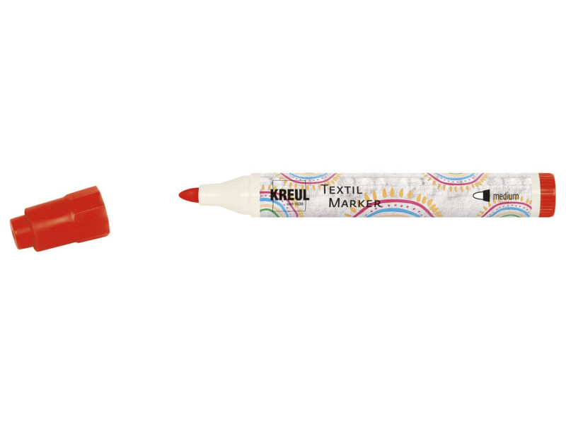 KREUL Marqueur textile medium, rouge