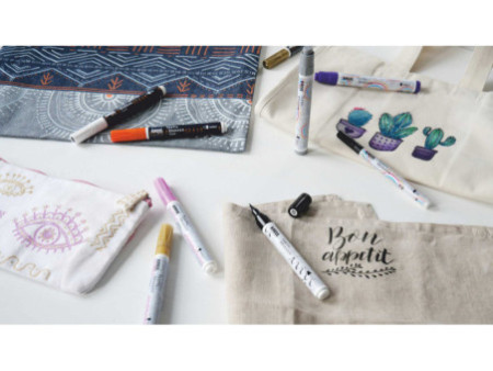 KREUL Marqueur textile medium, gris