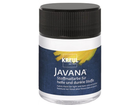 KREUL Peinture pour textiles JAVANA, 50 ml, blanc