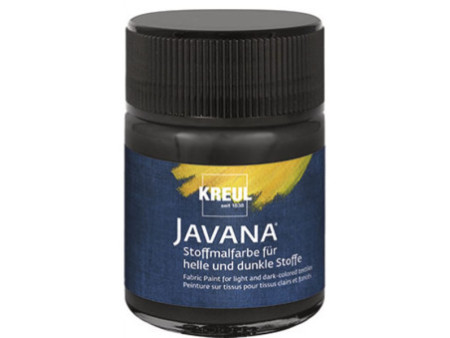 KREUL Peinture pour textiles JAVANA, 50 ml, noir