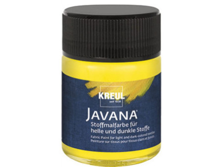 KREUL Peinture pour textiles JAVANA, 50 ml, jaune
