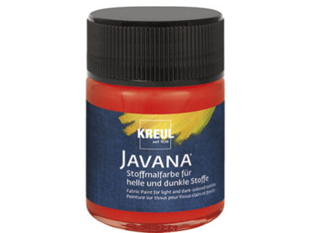 KREUL Peinture pour textiles JAVANA, 50 ml, rouge