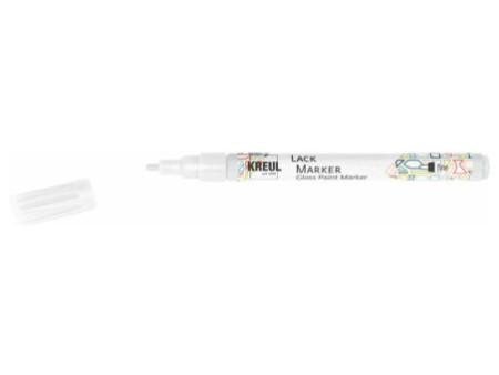 KREUL Lackmarker 'Gloss Paint Marker', fine, blanc