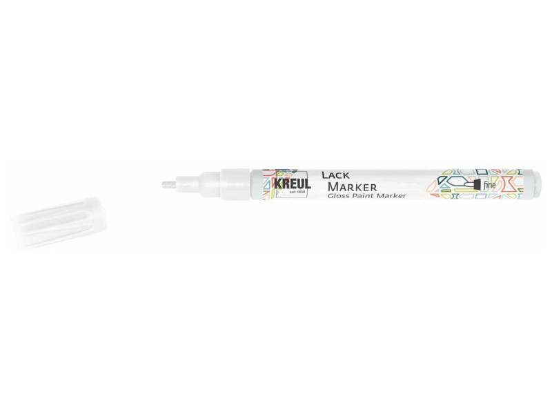 KREUL Lackmarker 'Gloss Paint Marker', fine, blanc