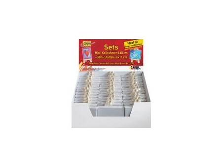 KREUL Mini châssis à toile & mini chevalet, dans présentoir