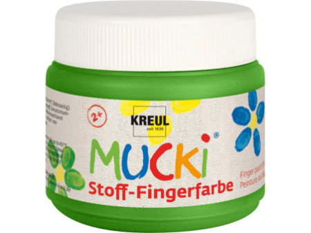 KREUL Gouache aux doigts textile 'MUCKI', 150 ml, vert