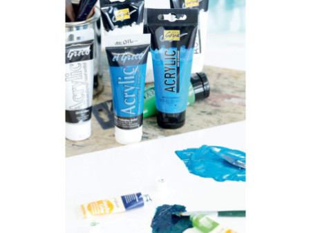 KREUL Peinture acrylique el Greco, tube 75 ml, rouge garance