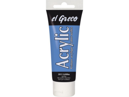 KREUL Peinture acrylique el Greco, tube 75 ml, bleu clair