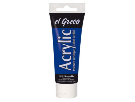 KREUL Peinture acrylique el Greco, tube 75 ml, bleu outremer