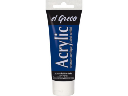 KREUL Peinture acrylique el Greco, tube 75 ml, bleu cobalt