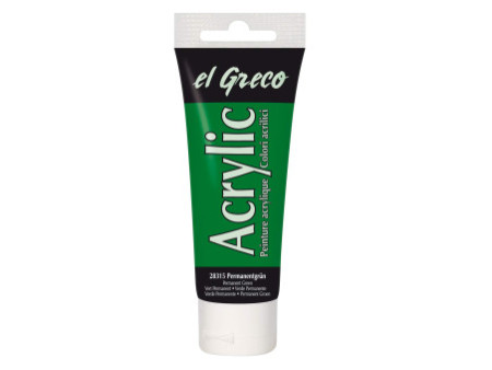 KREUL Peinture acrylique el Greco, tube 75ml, vert permanent