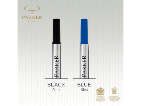 PARKER Recharge pour rollerball QUINK, blister de 2, bleu