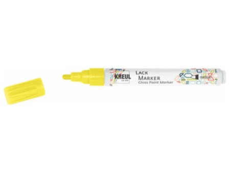 KREUL Lackmarker 'Gloss Paint Marker', medium, jaune fluo