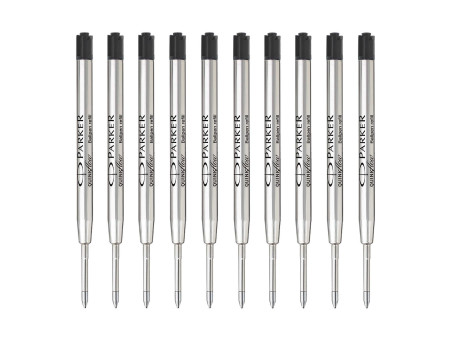 PARKER Recharge pour stylo QUINKflow, M, blister de 10, noir