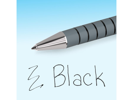 Paper:Mate Stylo à bille FlexGrip Ultra, blister de 5, noir