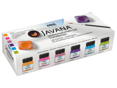 KREUL Peinture pour soie JAVANA, kit couleur tendance