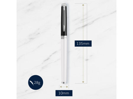 WATERMAN Stylo plume Hémisphère Colour Blocking Noir & Blanc
