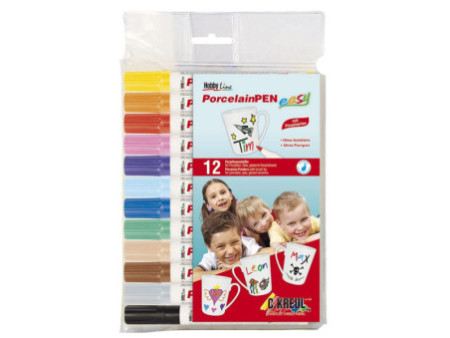 KREUL Marqueur pour porcelaine medium 'Junior', set de 12