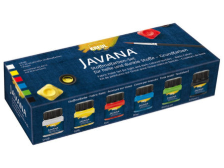 KREUL Peinture pour textiles JAVANA, kit créatif