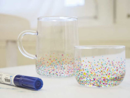 KREUL Marqueur pour verre 'Glass & Porcelain Pen', kit de 5