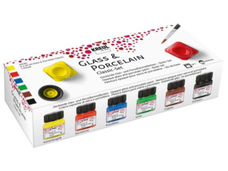 KREUL Peinture pour porcelaine 'Glass & Porcelain', kit