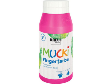 KREUL Gouache aux doigts 'MUCKI', 750 ml, rose
