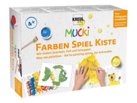 KREUL Gouache aux doigts 'MUCKI', kit de peinture pour jouer