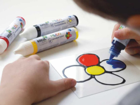 KREUL Window Color Pen 'MUCKI', jaune, 29 ml