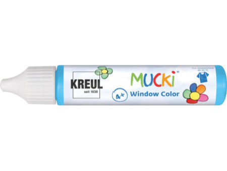KREUL Window Color Pen 'MUCKI', bleu clair, 29 ml