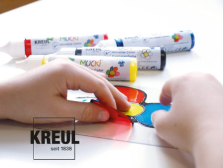 KREUL Window Color Pen 'MUCKI', kit de 7
