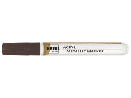 KREUL Marqueur 'Acryl Metallic' médium, pointe ogive, cuivre