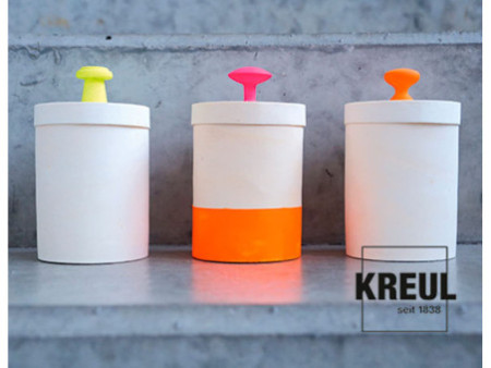 KREUL Peinture fluorescente dans un flacon, 50 ml,jaune fluo