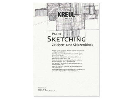 KREUL Bloc pour artistes Paper Sketching, A4, 20 feuilles