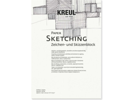 KREUL Bloc pour artistes Paper Sketching, A3, 20 feuilles