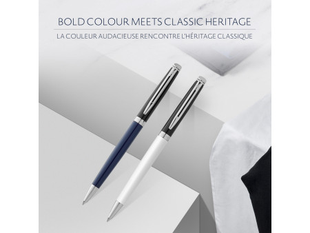 WATERMAN Stylo bille Hémisphère Colour Blocking Noir & Blanc