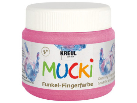 KREUL Gouache aux doigts nacrée 'MUCKI', rose poudre de fée