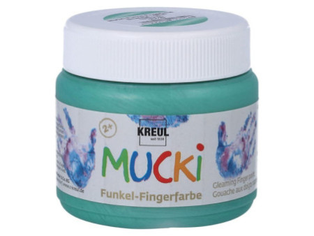 KREUL Gouache aux doigts nacrée 'MUCKI', vert émeraude