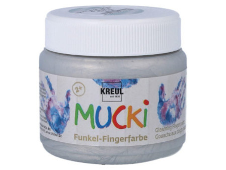 KREUL Gouache aux doigts nacrée 'MUCKI', argent-dragon