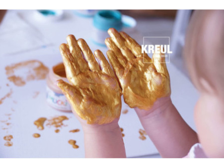 KREUL Peinture à doigts scintillante 'MUCKI', lingot d'or
