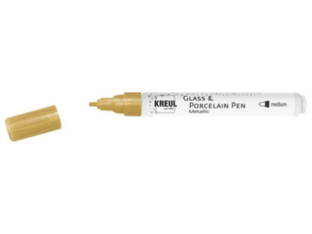 KREUL Glass & Porcelain Pen Metallic, or