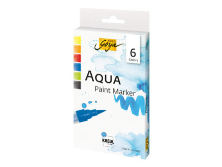 KREUL Stylo pinceau Aqua Paint SOLO Goya, set de 6 pièces