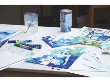 KREUL Stylo pinceau Aqua Paint SOLO Goya, set de 6 pièces